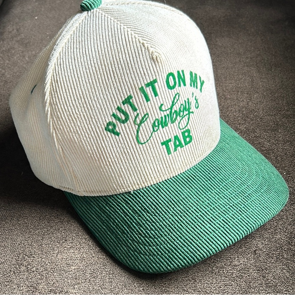 Put it on my Cowboy's Tab Trucker Hat